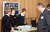 Brian Bailley viewing an energy project and working model, at the Young SET Ambassadors Awards Ceremony