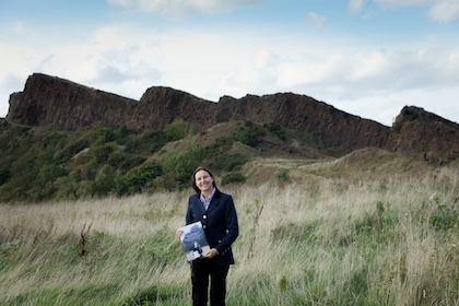 Professor Lothian at Arthur’s Seat in Edinburgh