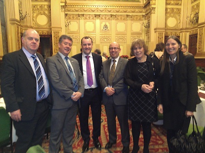 Mr Bill Scouler, Mr Keith Brown (MSP), Mr Raymond McGovern, Mr Murray Ferguson, Mrs Moria Cairns and Professor Aileen Lothian